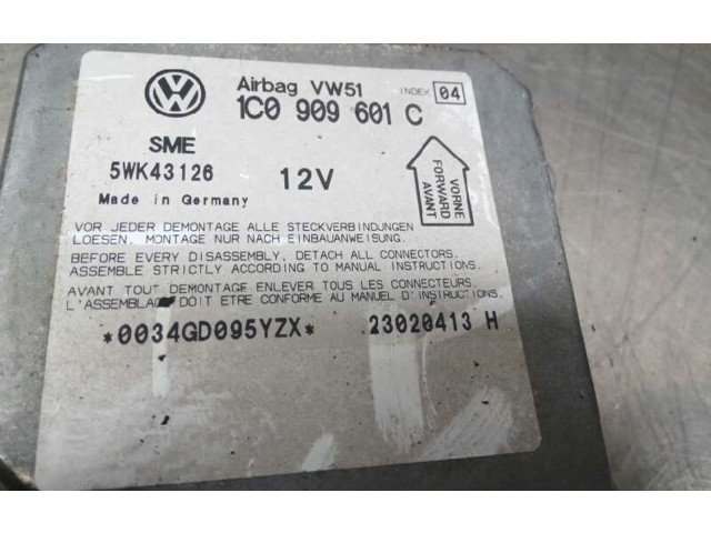 Блок подушек безопасности 1C0909601C, 5WK43126 Skoda Fabia Mk1 (6Y)