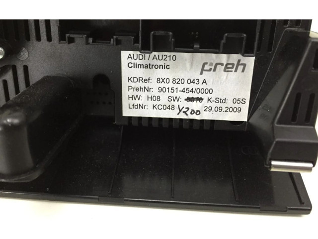 Блок управления климат-контролем 8X0820043A Audi A1