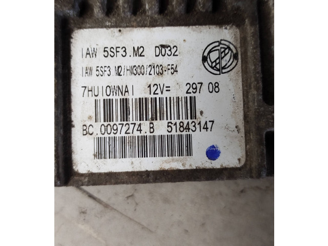 Řídící jednotka 51843147   Fiat Punto (199) 2007