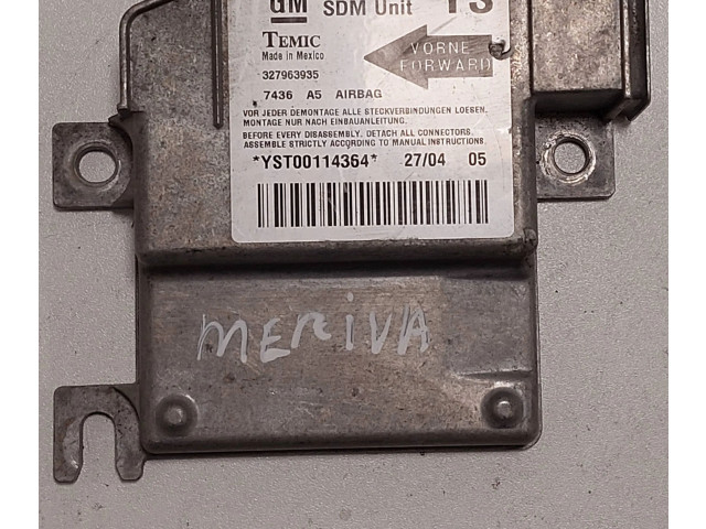 Блок подушек безопасности 13203620, 327963935   Opel Meriva A