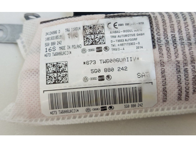 Подушка безопасности в сиденье 5G0880242, 34124986D Volkswagen Golf VII