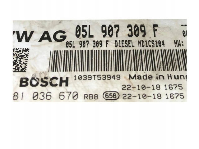Řídící jednotka 05L907309F Volkswagen Multivan T6 2020