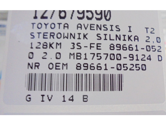 Řídící jednotka 89661-05250, 89661-05250 Toyota Avensis T220 2000