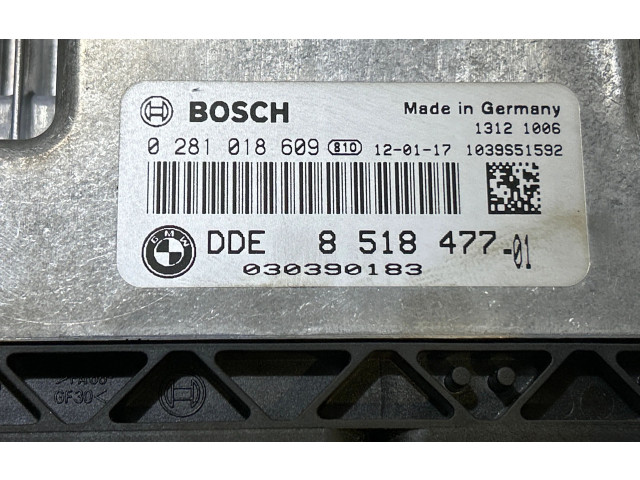 Блок управления двигателя 0281018609, 8518477 BMW X3 F25