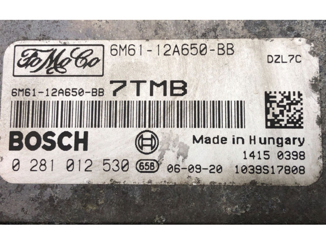 Блок управления двигателем Блок управления 6M61-12A650-BB Mazda 3 I