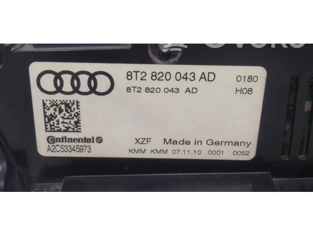 Блок управления климат-контролем 8T2820043AD   Audi A5 Sportback 8TA