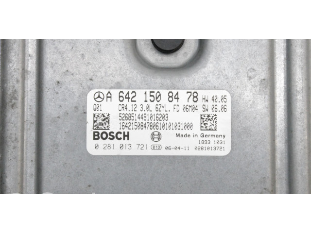 Řídící jednotka A6421508478, 0281013721 Mercedes-Benz E W211 2006