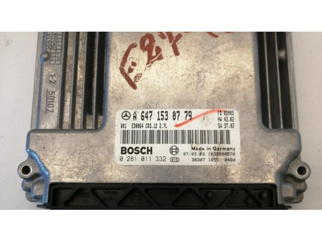 Řídící jednotka A6471530779, 0281011332 Mercedes-Benz E W211 2004