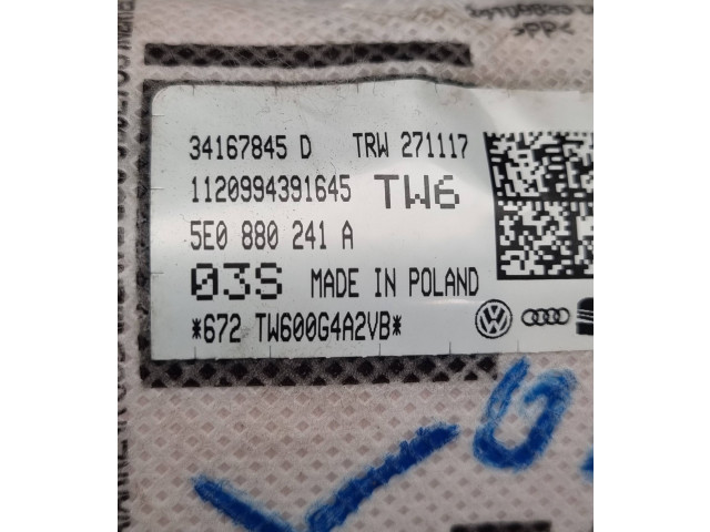 Подушка безопасности в сиденье 5E0880241a, 34167845 Skoda Octavia Mk3 (5E)