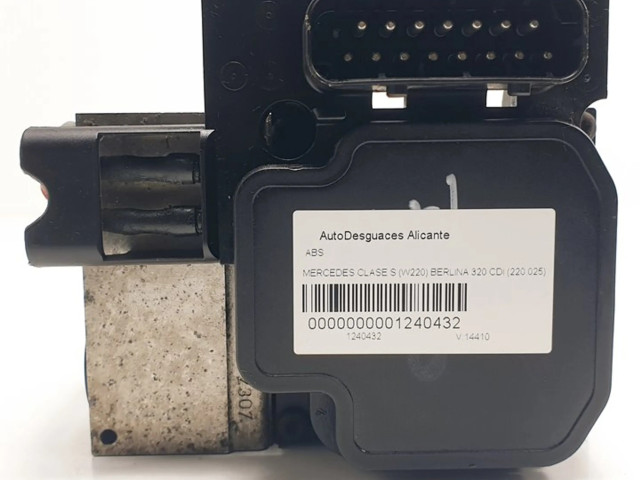 Блок АБС A0044314612, 0265202444 Mercedes-Benz S W220 1998-2006 года