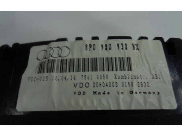 Панель приборов 8P0920930NX, 8P0920930NX   Audi A3 S3 8P       