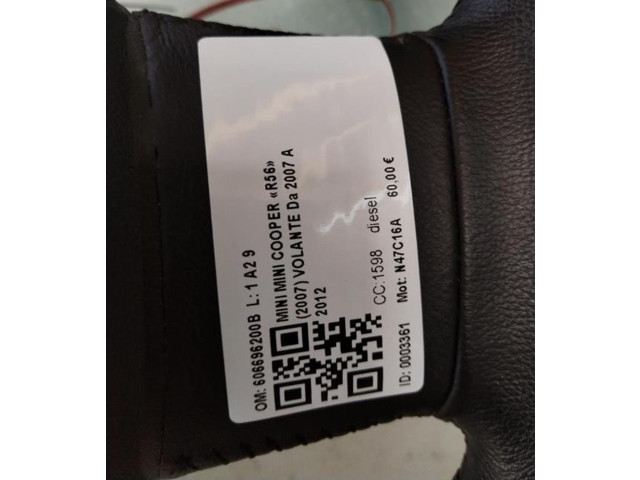 Руль Mini One - Cooper Coupe R56 2005 - 2014 года 606696200B, 606696200B