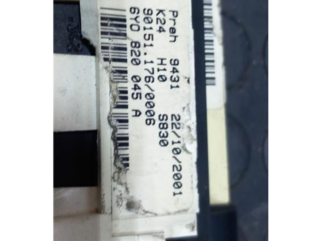 Блок управления климат-контролем 6Y0820045A Skoda Fabia Mk1 (6Y)