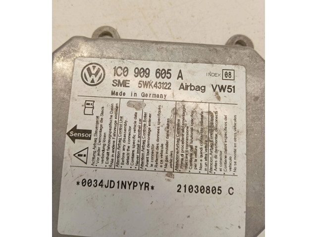 Блок подушек безопасности 1C0909605A, 21030805C Volkswagen Transporter - Caravelle T5