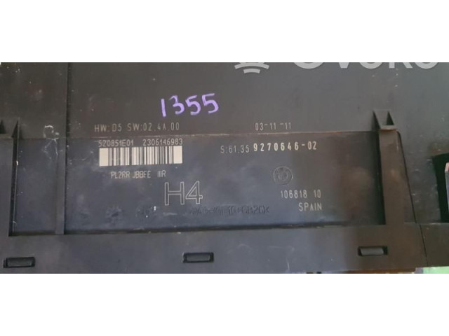 Блок предохранителей 61359270646, 61359270646. BMW Z4 E89