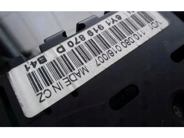 Панель приборов Skoda Fabia Mk1 (6Y)