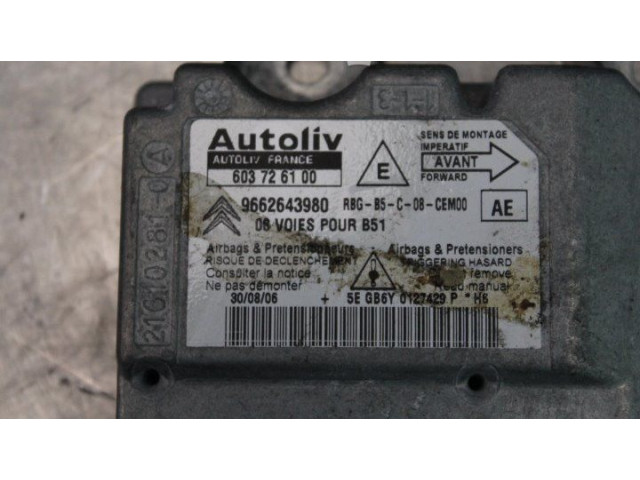 Блок управления 9662643980, 603726100 Citroen C4 I