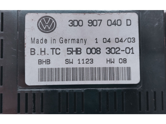 Модуль блока управления кондиционером 5HB008302, 3D0907040D Volkswagen Phaeton