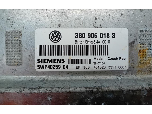 Řídící jednotka 3B0906018S Volkswagen PASSAT B5.5 2004