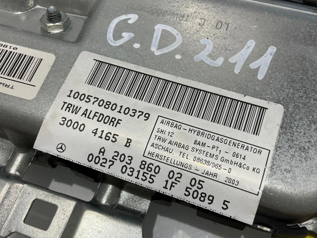 Подушка безопасности двери A2038600205, 30004165B   Mercedes-Benz E W211