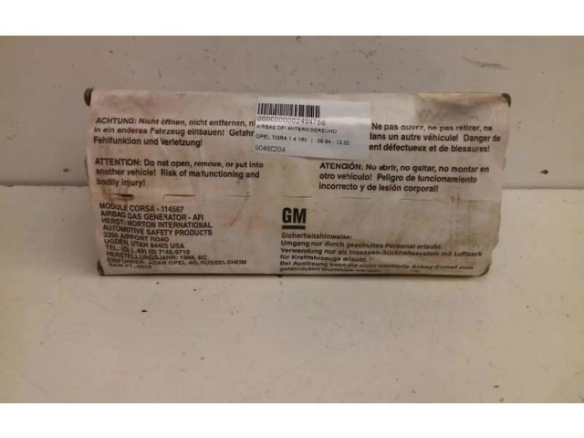 Подушка безопасности двери 90460204   Opel Tigra A