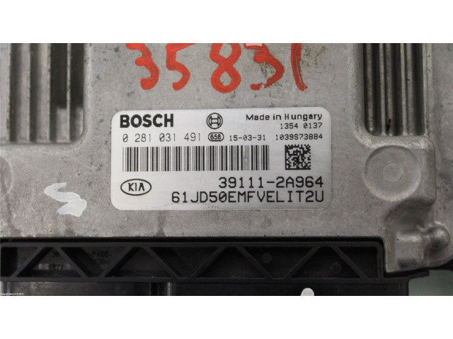 Блок управления впрыском 39111-2A964, 0281031491   KIA Ceed