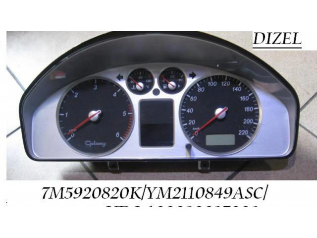 Панель приборов 7M5920820K, YM2110849ASC Ford Galaxy