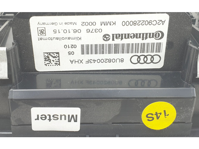 Блок управления климат-контролем 8U0820043F, 8U0820043F Audi Q3 8U