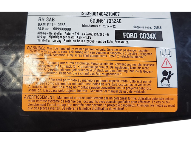 Подушка безопасности в сиденье 6G9N611D32AE, 609933900 Ford Galaxy
