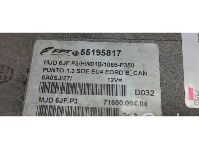 Řídící jednotka 317   Fiat Punto Evo 2010