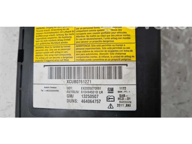 Надувная подушка для сиденья 13250507, 13250507   Opel Meriva B