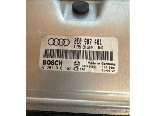 Блок управления двигателя 8E0907401, 28SA5483   Audi A6 S6 C7 4G