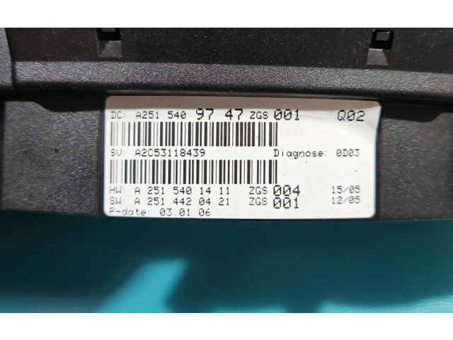 Панель приборов A2515409747, IMPRK1366101   Mercedes-Benz R W251       