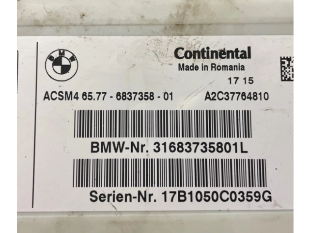 Блок подушек безопасности 6837358   BMW X3 F25