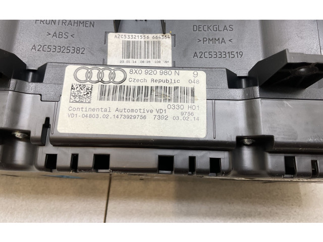 Панель приборов 8X0920980N Audi A1