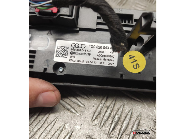 Блок управления климат-контролем 4g0820043a   Audi A6 S6 C7 4G