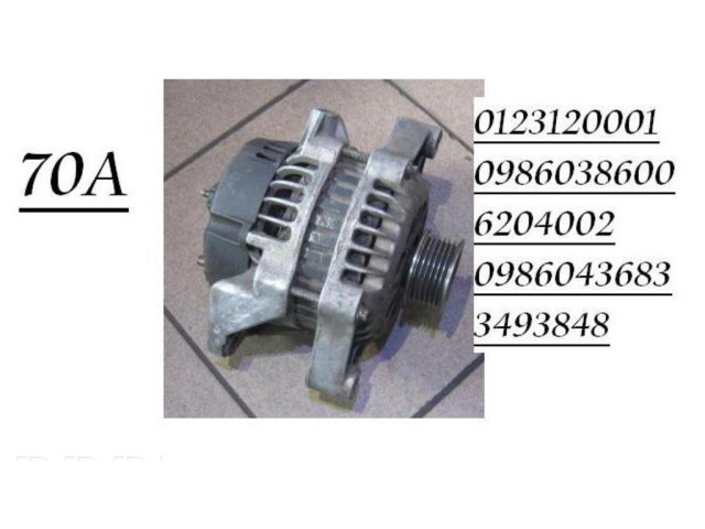Генератор 0123120001, 0986038600   Opel Omega A 0.0     