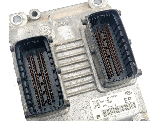 Комплект блоков управления 0261207448, 24461886 Opel Zafira A