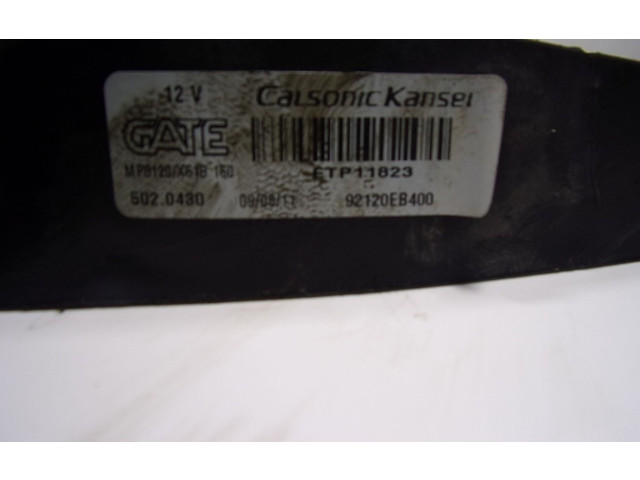 Электрический вентилятор радиаторов 92120EB400, 92120EB400 Nissan NP300