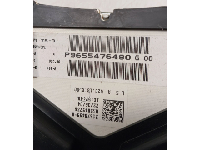 Спидометр (приборный щиток) 216518703, P9555476480 Peugeot 307 2004