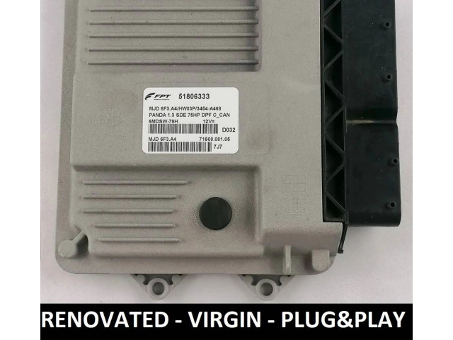 Блок управления двигателем Блок управления 51806333, 6MDSW79H   Fiat Grande Punto