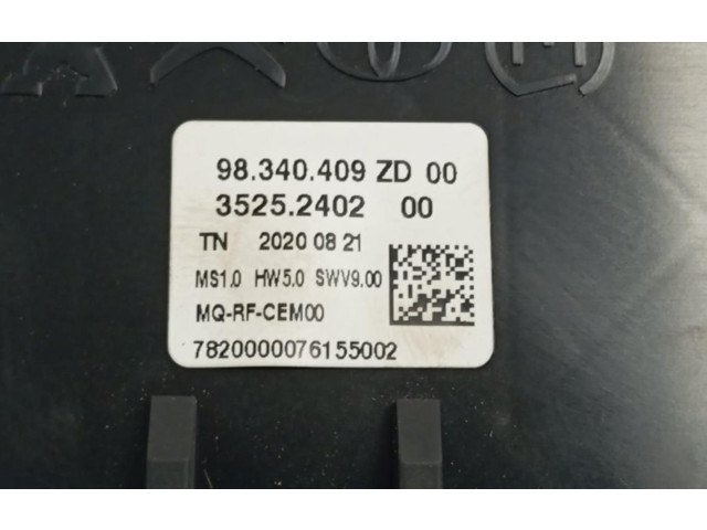 Блок управления климат-контролем 98340409ZD Opel Combo D