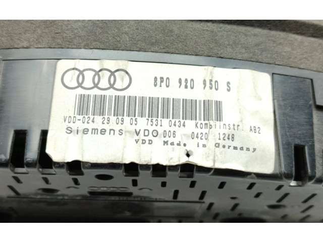 Панель приборов 8P0920950S   Audi A3 S3 8P       