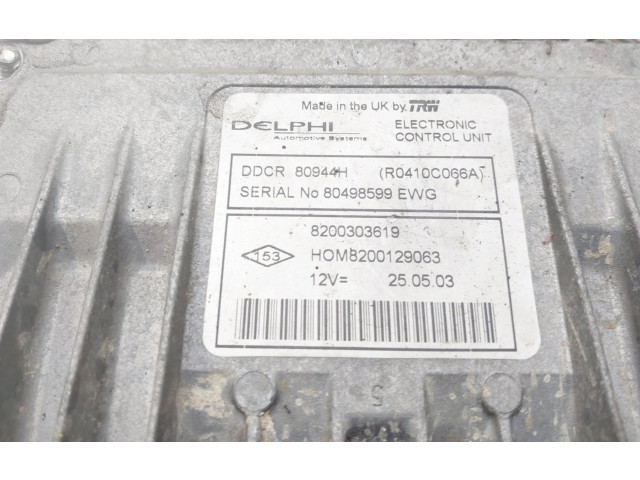 Рулевая рейка  Блок управления двигателем ECU 8200303619   Renault Clio II 2001 - 2005 года