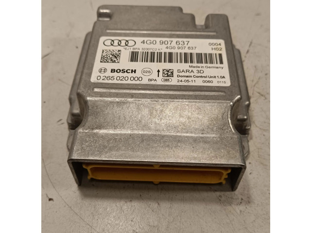 Блок управления надувных подушек 0265020000, 4G0907637 Audi A6 S6 C7 4G