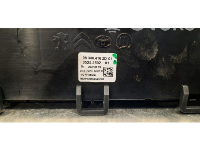 Блок управления климат-контролем 98340416ZD   Opel Combo E