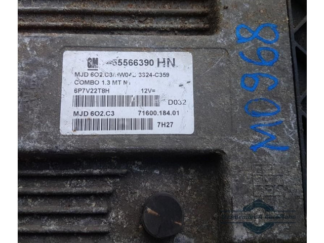 Блок управления двигателем Блок управления 55566390, 6P7VK5S4H   Opel Combo C
