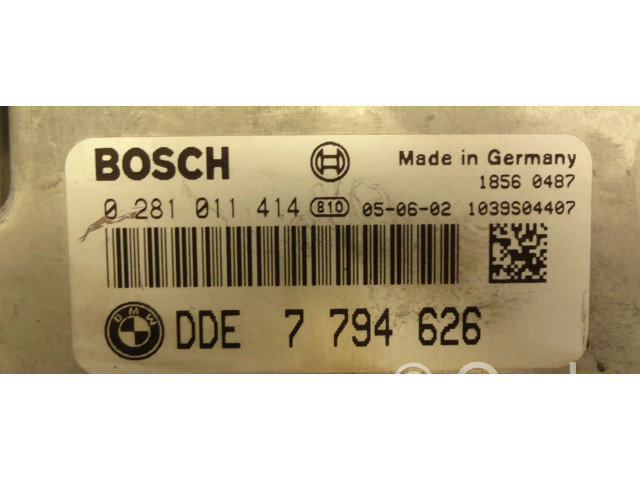 Řídící jednotka 0281011414, 7794626   BMW X5 E53 2005