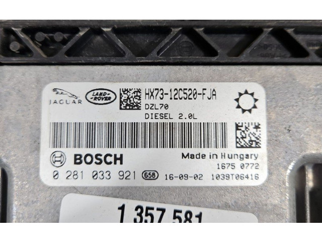 Блок управления двигателем Блок управления 0281033921, IMPRK1357581 Jaguar XF X260