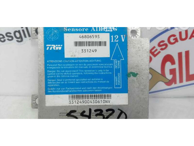 Блок подушек безопасности 46806593, 54320   Fiat Punto (188)